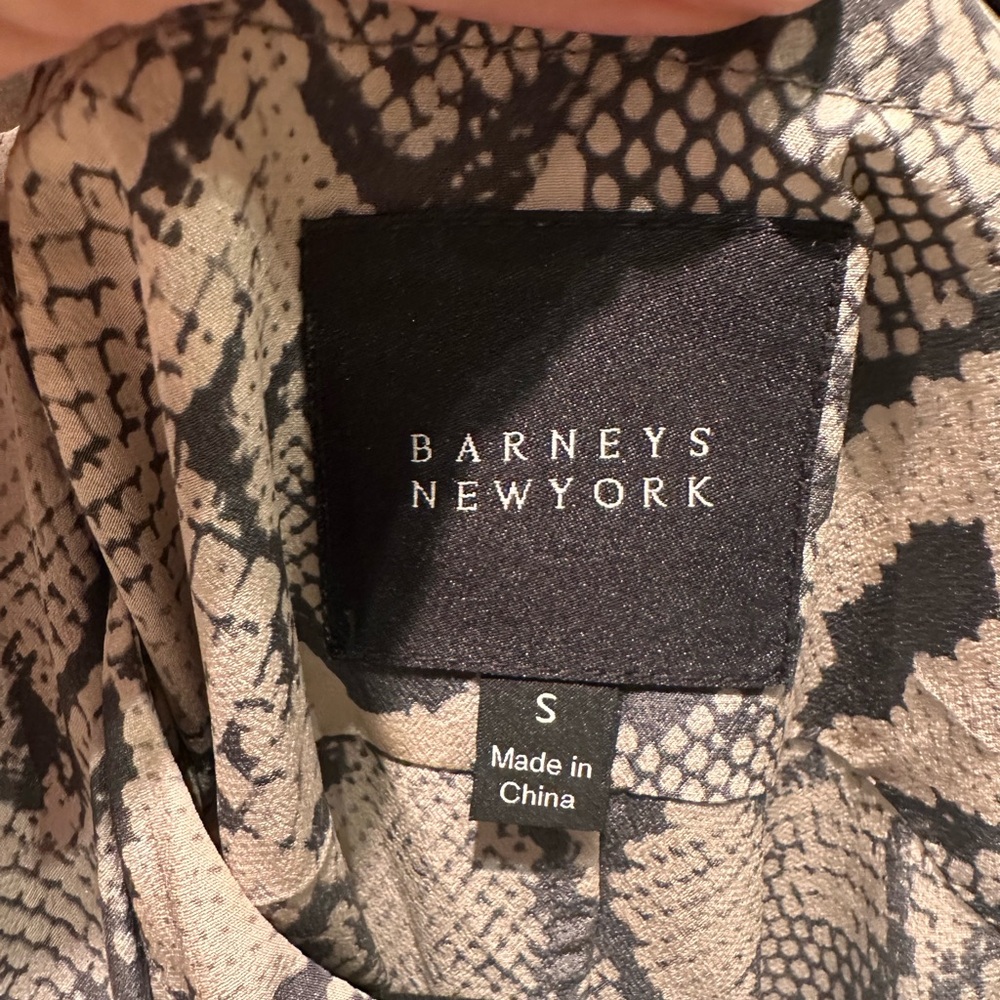 Barneys silk button down dress